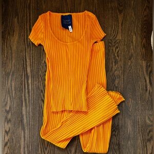 Simon Miller Classic RIB Knit Set - Orange